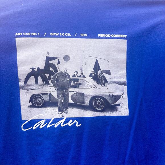 3 FOR $50! 🎁 PERIOD CORRECT Motorsport Calder Blue Crew T-Shirt Sz. XL - Picture 3 of 6